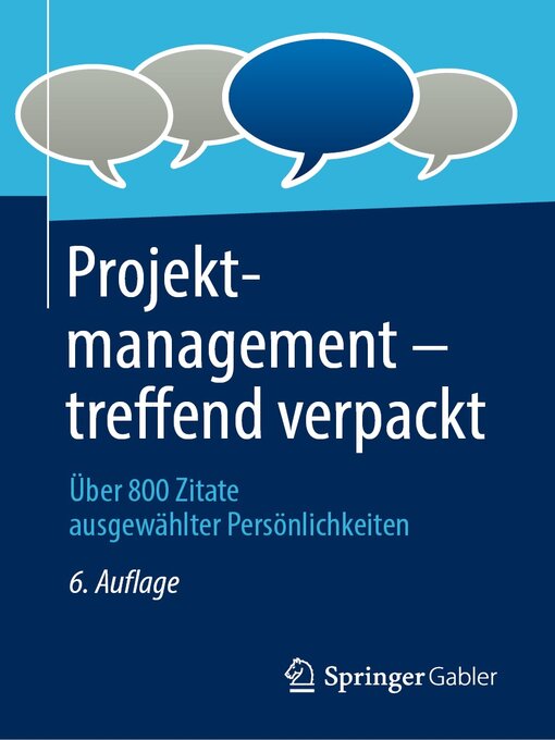 Title details for Projektmanagement – treffend verpackt by Springer Fachmedien Wiesbaden GmbH - Available